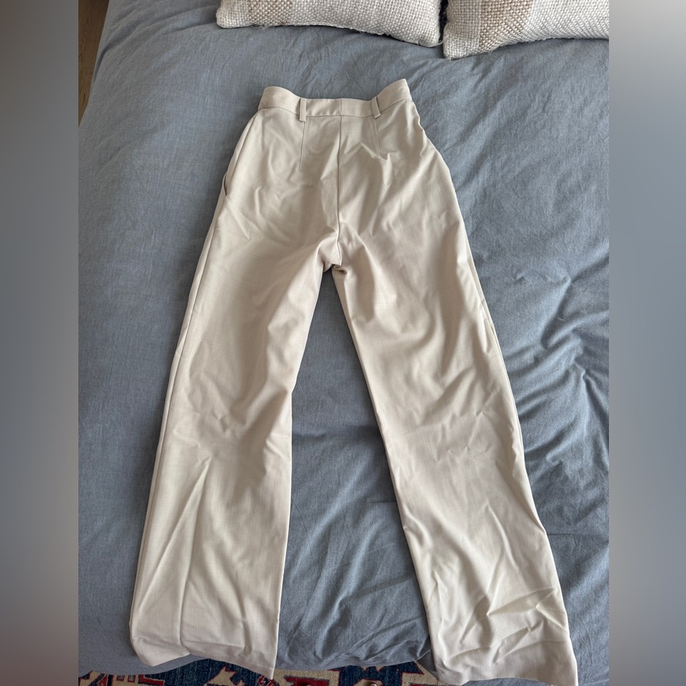 bec + bridge Beige High Waisted Wide Leg Pants - Picture 5 of 5